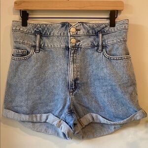 Banana Republic Blue Jean Shorts Cuffed Hem